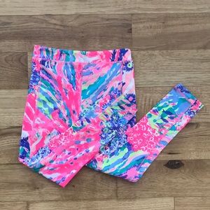 Two Lilly Pulitzer girls leggings